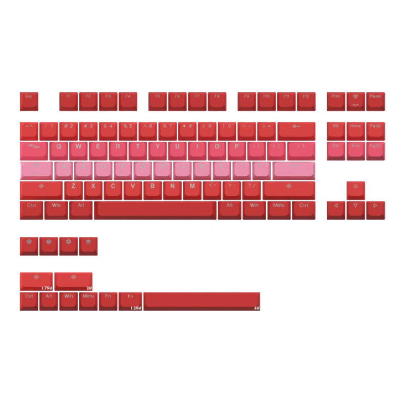 Tai-Hao PBT Backlit 100 Keys BOBO Profile Keycaps - Rosy Clouds - مفاتيح